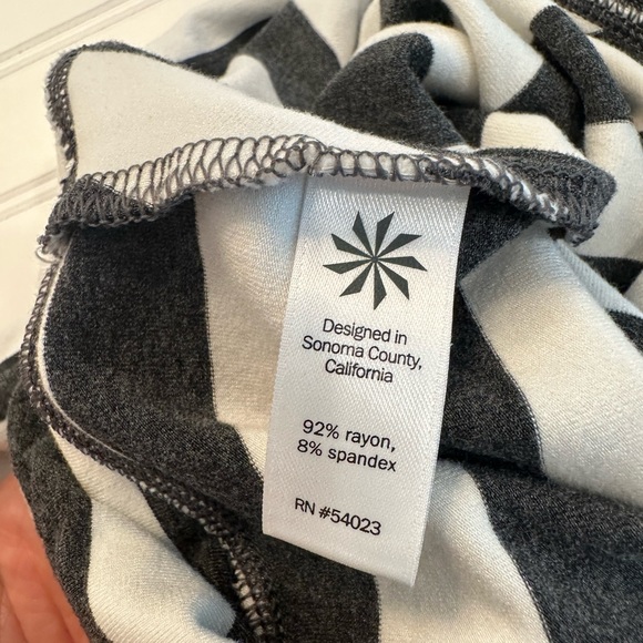 - Athleta charcoal great strip high low maxi skirt - Picture 6 of 6